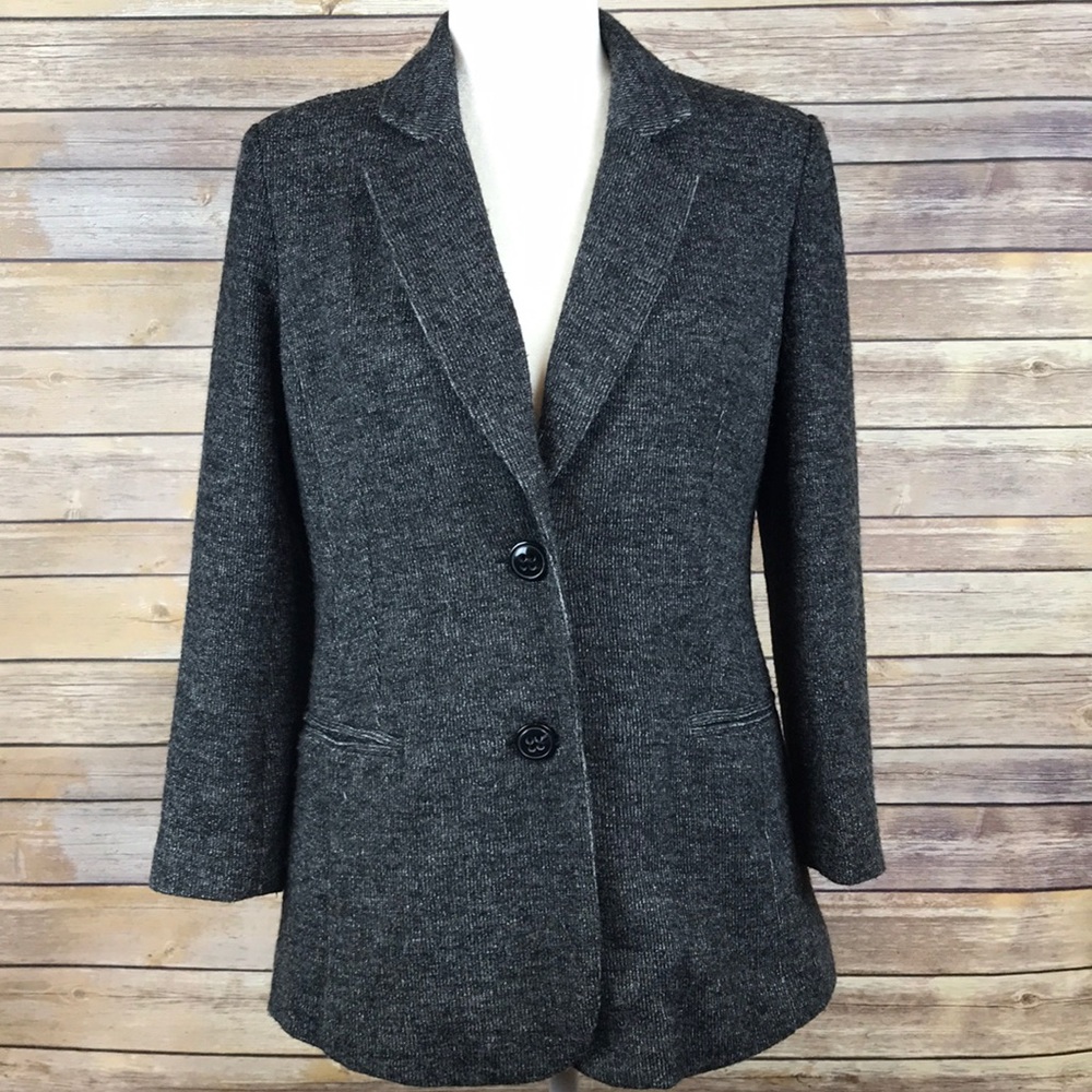 Anthropologie Cartonnier Charcoal Gray Blazer